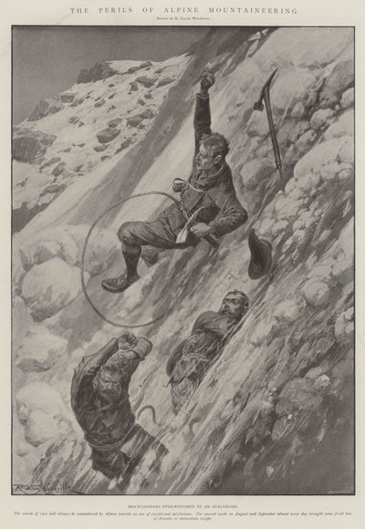 Die Gefahren des alpinen Bergsteigens von Richard Caton Woodville junior